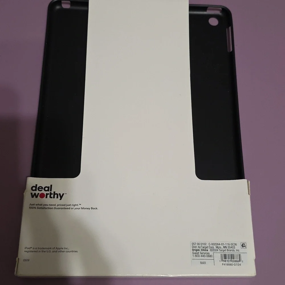 Black Tablet Case for iPad 9th Gen